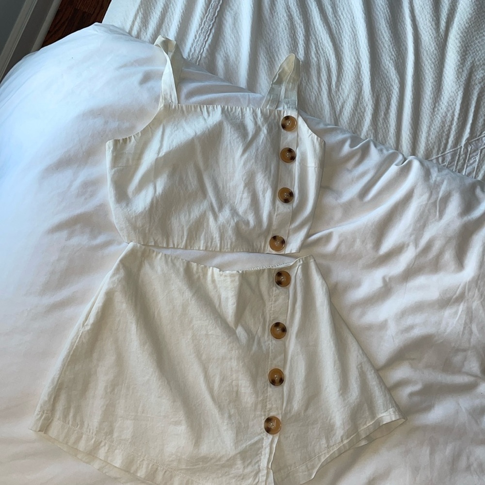 White skort set